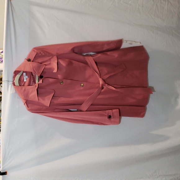 VIA SPIGA Single Breasted Hooded Belted Trench Rouge Size XL - Main Image
